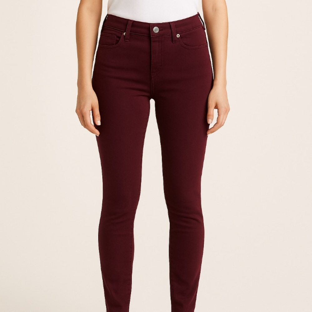 Buffalo David Bitton Dark Red Skinny Jeans